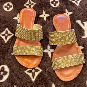 Gold G.C. Shoes Sandals - Size 6